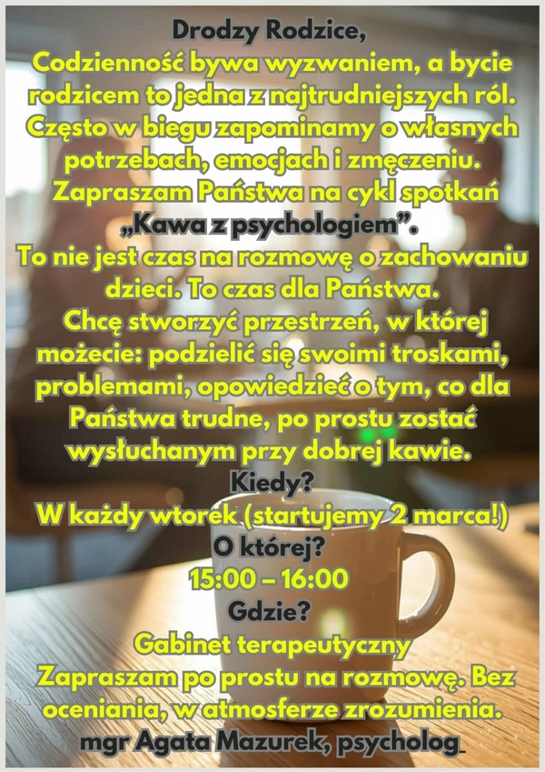 Kawa z psychologiem